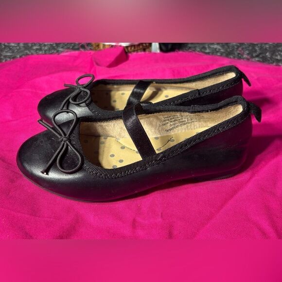 Cat & Jack Black Ballet Slippers EPC Size 8 Excellent Preloved Condition - Picture 4 of 7